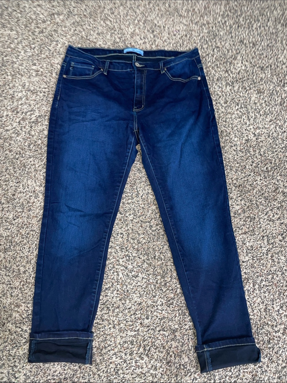 KanCan Plus Size 1X Dark Blue Women’s High Rise Stretch Jeans Indigo NWOT